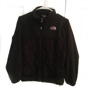 The North Face fuzzy zip up jacket